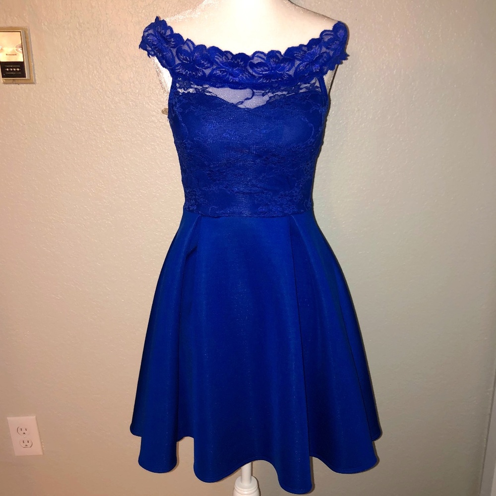 Royal Blue Homecoming Dress